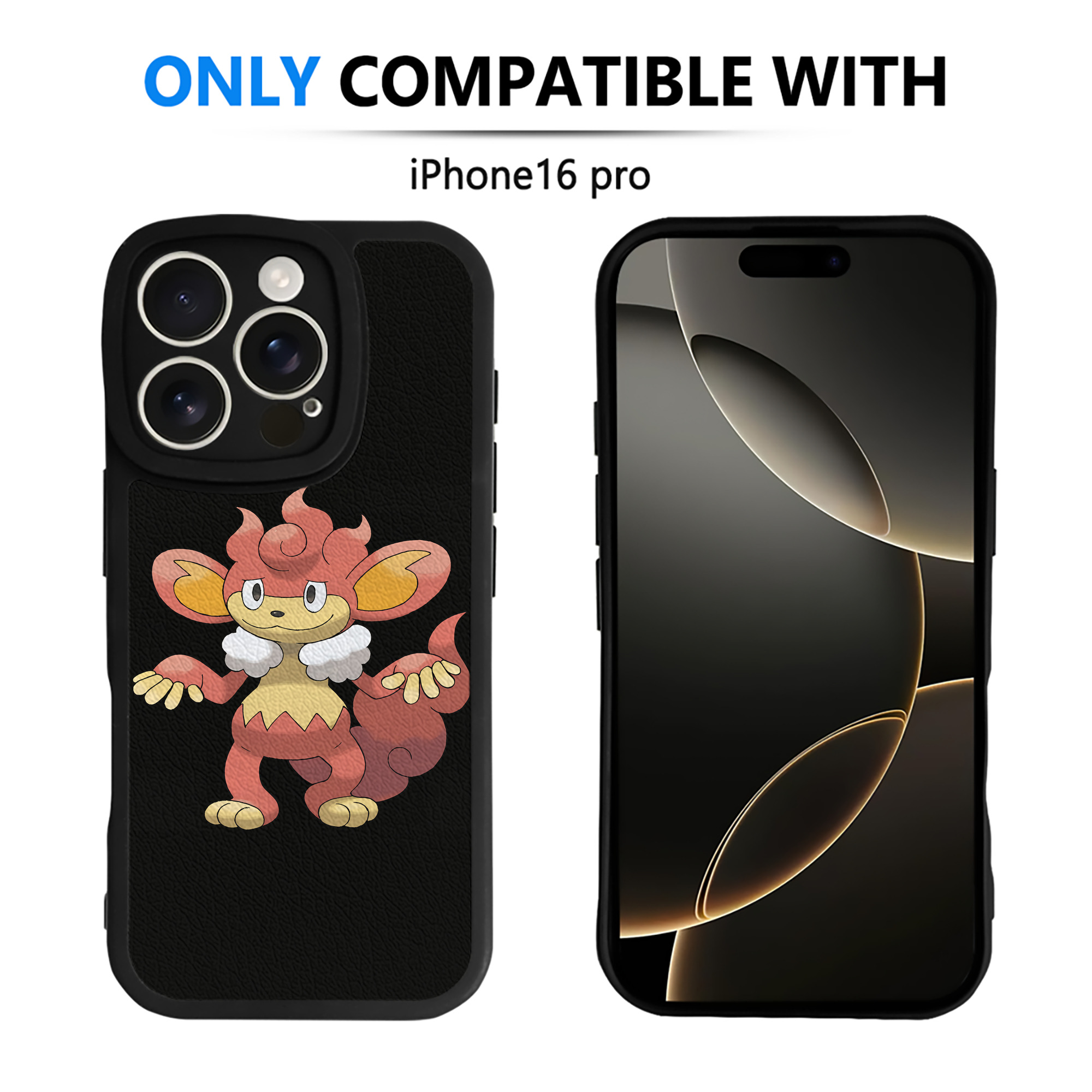 （画像用） ポケットモンスター Pokémon 【iPhone 16シリーズ対応】シリコンスマホケース（レザー調） 材質：シリコン